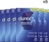 Bol.com Durex - Condooms - Classic Natural - 20st x6 aanbieding