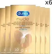 Bol.com Durex - Condooms - Nude XL - 10st x6 aanbieding
