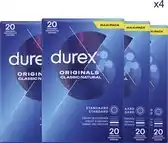 Bol.com Durex - Condooms - Classic Natural - 4 x 20 stuks - Voordeelverpakking aanbieding