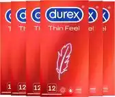 Bol.com Durex - Condooms - Thin Feel - 6x12 stuks - Voordeelverpakking aanbieding