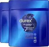 Bol.com Durex Classic Natural x40 - 2 Stuks - Voordeelverpakking aanbieding