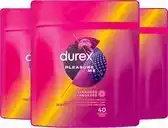 Bol.com Durex - Condooms - Pleasure me 40st x3 - Voordeelverpakking aanbieding