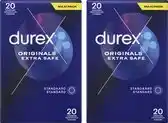 Bol.com Durex Condooms - Extra Safe 20st x2 - Voordeelverpakking - Cadeau voor man en vrouw aanbieding