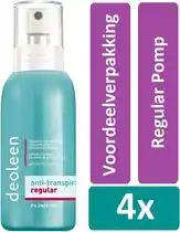 Bol.com Deoleen Deodorant Spray 75 ml Regular Pomp 4 stuks Voordeelverpakking aanbieding
