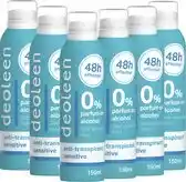 Bol.com Deoleen Anti-transpirant - Aerosol Sensitive - Deodorant - 150 ml 6 pack aanbieding