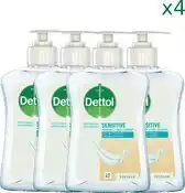 Bol.com Dettol Handzeep - Gevoelige Huid - 250ml x4 aanbieding