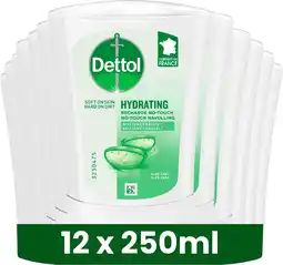 Bol.com Dettol No-Touch Navulling Aloë Vera & Bamboe (Hydrate) 250ml - 12 stuks - Voordeelverpakking aanbieding