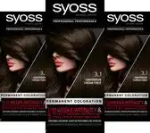 Bol.com Syoss - Haarverf - 3_1 - Donkerbruin - 115ml x 3 aanbieding