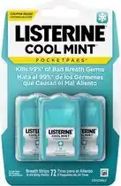 Bol.com Listerine CoolMint Pocket Paks - Strips Tegen Slechte Adem - Geen Mondwater Nodig - Total Care aanbieding