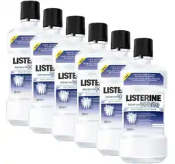 Bol.com Listerine - Advanced White - Mondwater - 6 x 500 ml aanbieding
