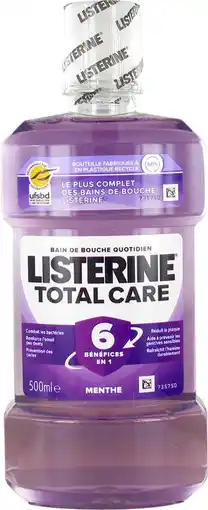 Bol.com LISTERINE Total Care 6 in 1 Mondspoeling 500 ml - Mint aanbieding