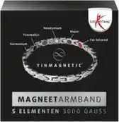 Bol.com Lucovitaal Yinmagnetic Magneet Armband Zilver aanbieding