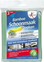 Bol.com Lucovitaal Bamboe Schoonmaakdoeken 3 stuks aanbieding