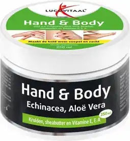 Bol.com Lucovitaal Hand en Body Crème Echinacea & Aloë Vera - 250 ml aanbieding