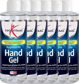 Bol.com 6 x Lucovitaal Handgel 400 ml - bescherming tegen bacteriën aanbieding