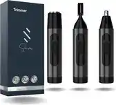 Bol.com Shasim Elektrisch Oplaadbare 3 in 1 Neus/ oor, baard en wenkbrauwtrimmer mannen - Zwart aanbieding