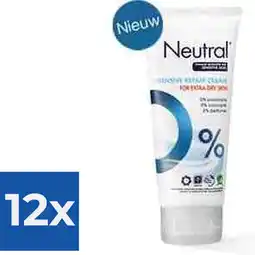 Bol.com Neutral 0% Intensive Repair Cream - 100 ml - Bodycrème - Voordeelverpakking 12 stuks aanbieding