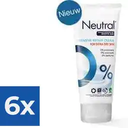 Bol.com Neutral 0% Intensive Repair Cream - 100 ml - Bodycrème - Voordeelverpakking 6 stuks aanbieding