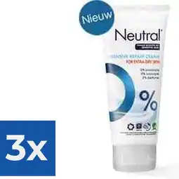 Bol.com Neutral 0% Intensive Repair Cream - 100 ml - Bodycrème - Voordeelverpakking 3 stuks aanbieding