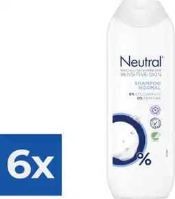 Bol.com Neutral - Shampoo - Sensitive Skin - 250ml x 6 aanbieding