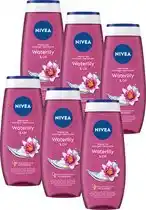 Bol.com NIVEA Waterlily & Oil Douchegel – Shower Gel Met Vitamine C & E - Voordeelverpakking 6 x 250 ml aanbieding