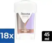 Bol.com Rexona Maximum Protection - Deodorant - Stick - Sensitive Dry - 45ml x 18 aanbieding