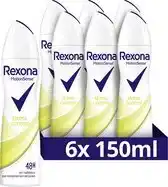Bol.com Rexona Women Stress Control Anti-transpirant Spray - 6 x 150 ml - Voordeelverpakking aanbieding