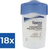 Bol.com Rexona Men Maximum Protection - Deodorant - Stick - Clean Scent - 45ml x 18 aanbieding