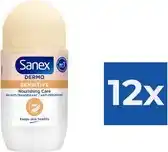 Bol.com Sanex - Deodorant - Roller - pH Balance Dermo - Sensitive - 50ml x 12 aanbieding