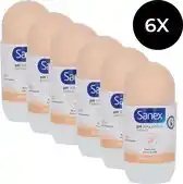 Bol.com Sanex - Deodorant - Roller - pH Balance Dermo - Sensitive - 50ml x 6 aanbieding