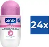 Bol.com Sanex - Deodorant - Roller - pH Balance Dermo - Invisible - 50ml x 24 aanbieding