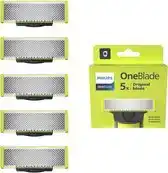 Bol.com Philips OneBlade Original Blade QP250/50 - Vervangmesjes - 5 stuks aanbieding