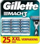 Bol.com Gillette MACH3 scheermesjes 25 stuks aanbieding