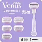 Bol.com Gillette Venus Comfortglide Breeze - 1 Scheermes - 6 Scheermesjes aanbieding