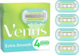 Bol.com Gillette Venus Extra Smooth Scheermesjes Voor Vrouwen - 4 Navulmesjes aanbieding