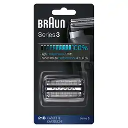 Bol.com Braun Series 3 21B - Elektrisch Scheerapparaat Vervangende Scheerkop - Scheerblad Zwart aanbieding