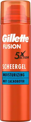Bol.com Gillette Moisturizing Scheergel Fusion 5 ProGlide - 6 x 200 ml - Voordeelverpakking aanbieding