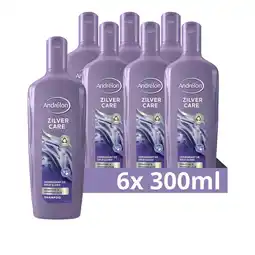 Bol.com Andrélon Shampoo - Zilver Care - verrijkt met keratine en amandelolie - 6 x 300 ml aanbieding