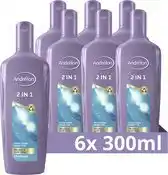 Bol.com Andrélon 2 in 1 Shampoo & Conditioner - 6 x 300 ml - Voordeelverpakking aanbieding