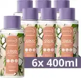 Bol.com Andrélon Pro-Naturals Shampoo - Coco Curl - verrijkt met natuurlijke kokosolie - 6 x 400 ml aanbieding