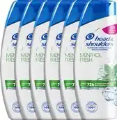 Bol.com Head & Shoulders Menthol Fresh Anti-Roos Shampoo - Voordeelverpakking - 6 x 285 ml aanbieding