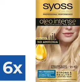 Bol.com Syoss Oleo Intense - Haarverf - 9-10 - Stralend Blond - 115ml x 6 aanbieding