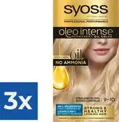 Bol.com Syoss Oleo Intense - Haarverf - 9-10 - Stralend Blond - 115ml x 3 aanbieding
