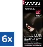 Bol.com Syoss - Haarverf - 3_1 - Donkerbruin - 115ml x 6 aanbieding