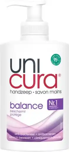Bol.com Unicura Vloeibare Handzeep Anti Bacterieel Balans 250ml aanbieding