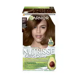 Bol.com Garnier Nutrisse Ultra Crème 4.3 Goudbruin - Intens voedende permanente haarkleuring aanbieding