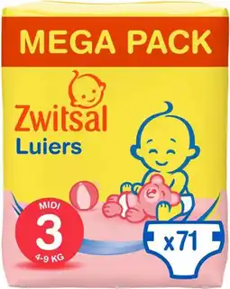 Bol.com Zwitsal Luiers - Midi Maat 3 - 71 stuks - Voordeelverpakking aanbieding