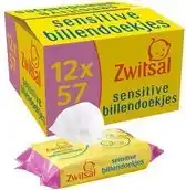 Bol.com Zwitsal - Billendoekjes Sensitive - 12 x 57 - 684 babydoekjes aanbieding