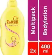 Bol.com Zwitsal Baby Bodylotion - 2 x 400 ml - Voordeelverpakking aanbieding