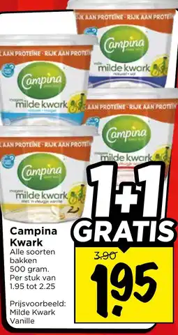 Vomar Voordeelmarkt Campina Kwark aanbieding